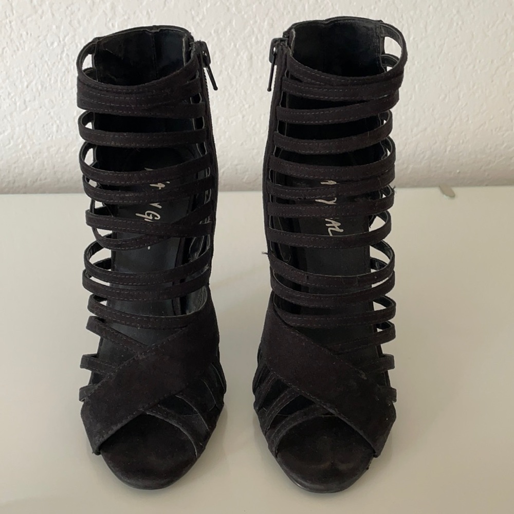 Nasty Gal Black Suede High Heels